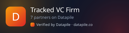 Tracked VC Firm · 7 partners on Datapile