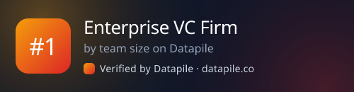 #1 Enterprise VC Firm · by team size on Datapile
