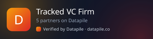 Tracked VC Firm · 5 partners on Datapile