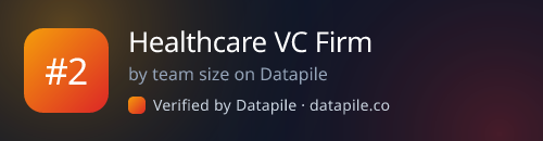 #2 Healthcare VC Firm · by team size on Datapile