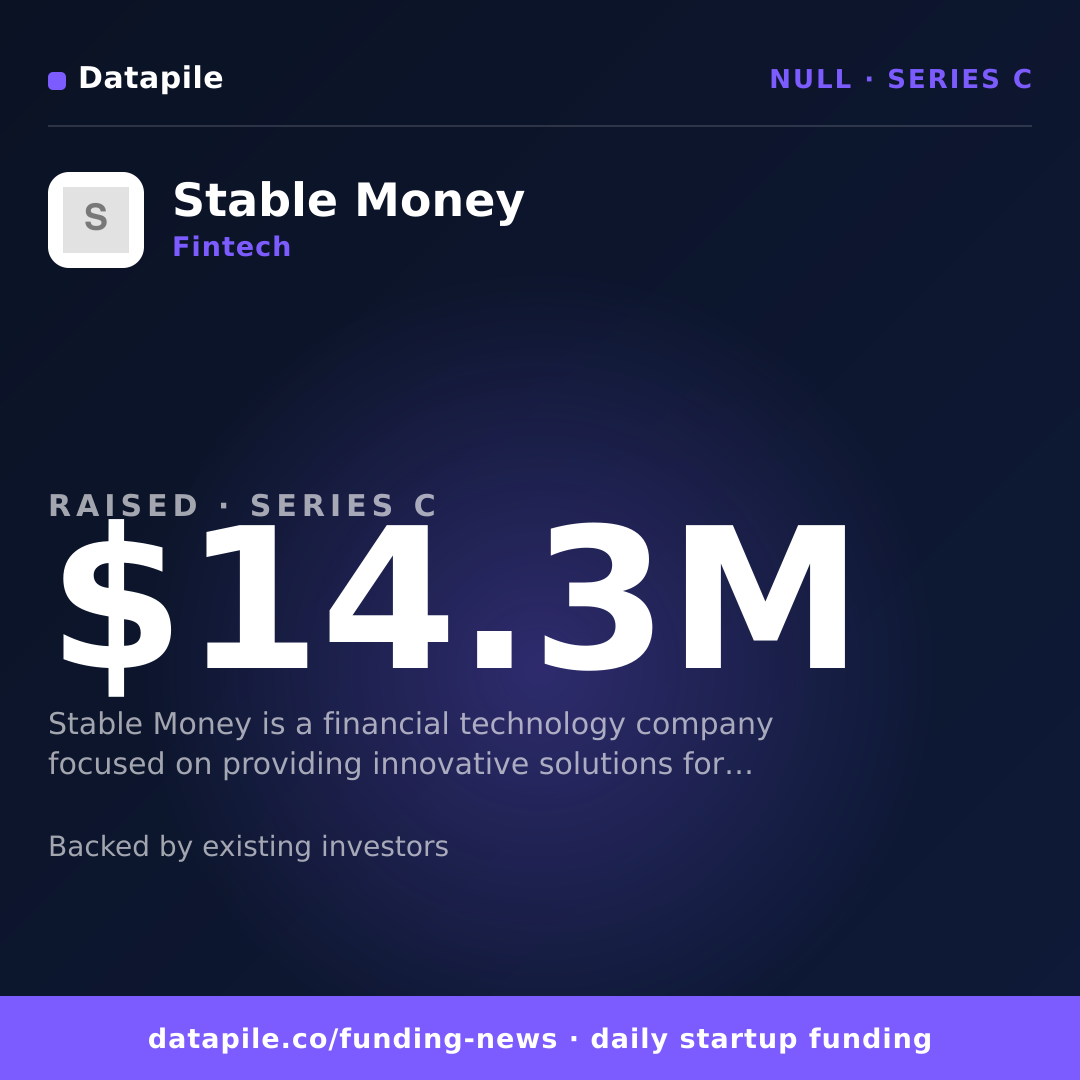 Stable Money social card