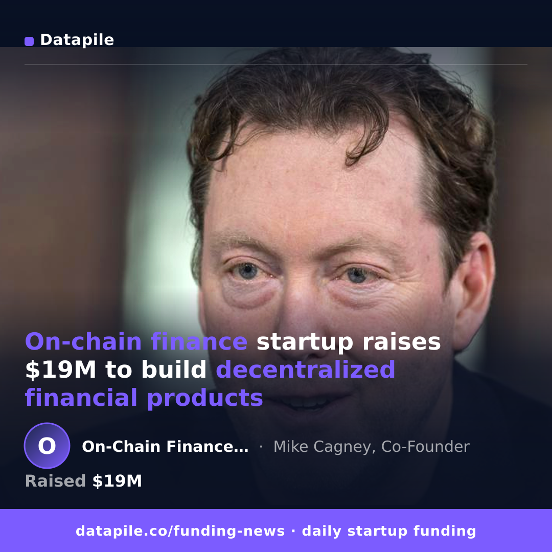 On-Chain Finance Startup social card