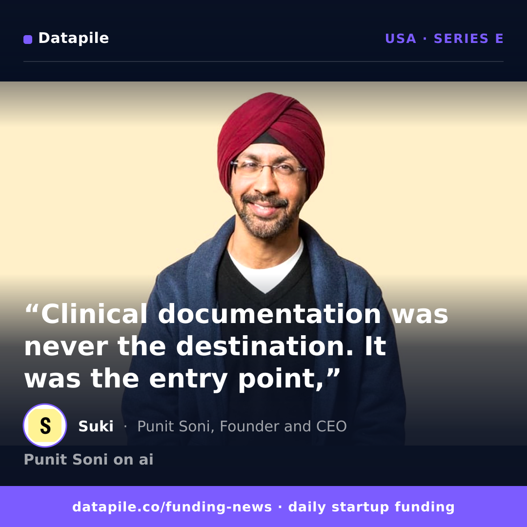 Suki raises $90.0M Series E (United States, October 2026) | Datapile