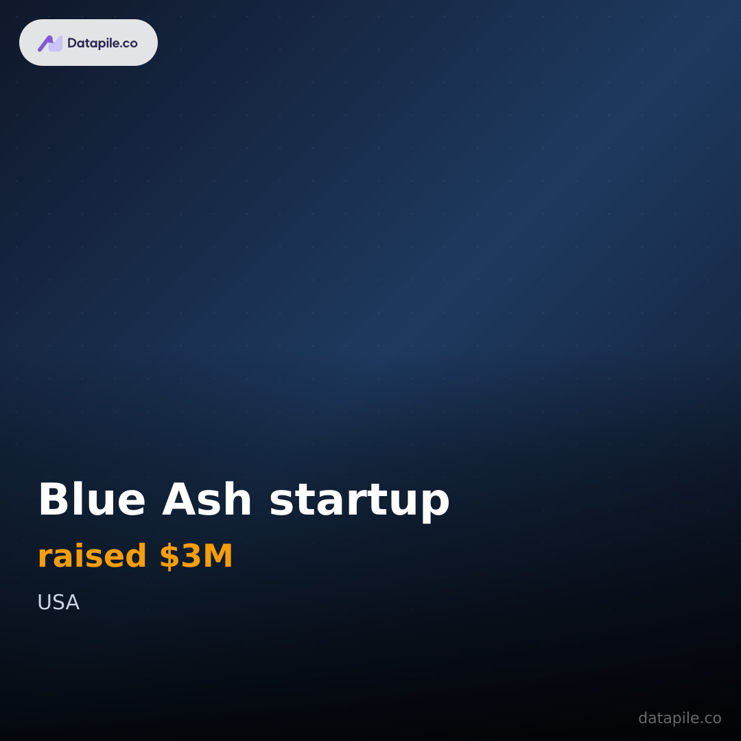 Blue Ash startup social card