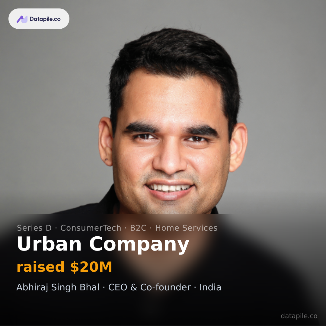Urban Company social card