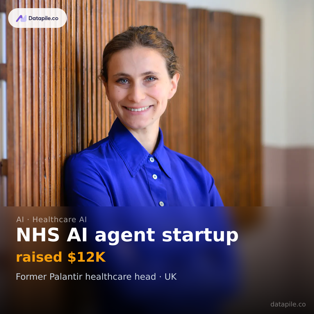 NHS AI agent startup social card