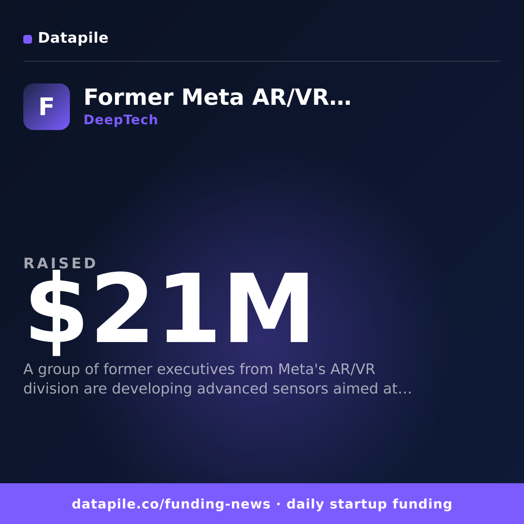 Former Meta AR/VR executives social card